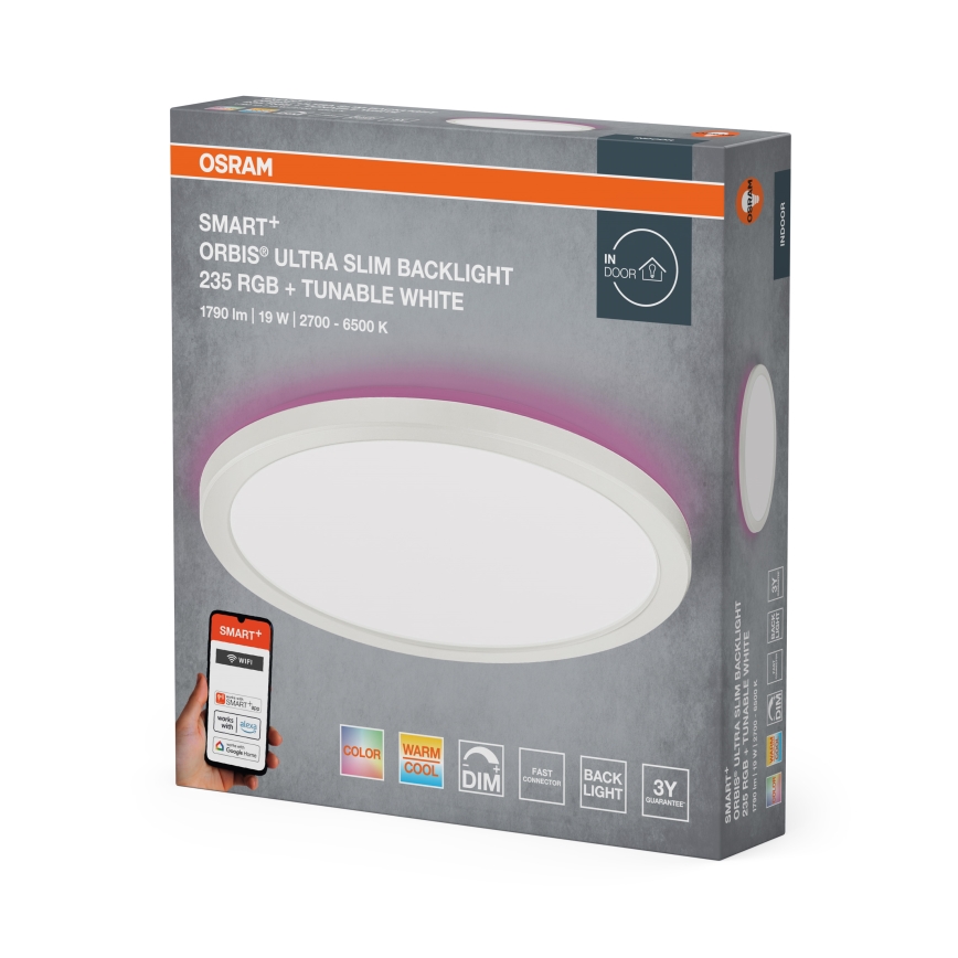 Osram - LED RGBW Stmievateľné stropné svietidlo SMART+ ORBIS LED/19W/230V 2700-6500K Wi-Fi