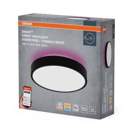 Osram - LED RGBW Stmievateľné stropné svietidlo SMART+ ORBIS LED/28W/230V pr. 35 cm 2700-6500K Wi-Fi