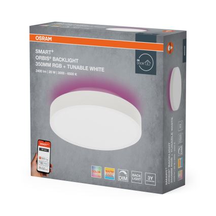 Osram - LED RGBW stmievateľné stropné svietidlo SMART+ ORBIS LED/28W/230V priemer 35 cm 2700-6500K Wi-Fi