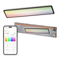 Osram - LED RGBW stmievateľné stropné svietidlo SMART+ PLANON LED/40W/230V 2800-6500K 98x20 cm Wi-Fi IP54 čierna