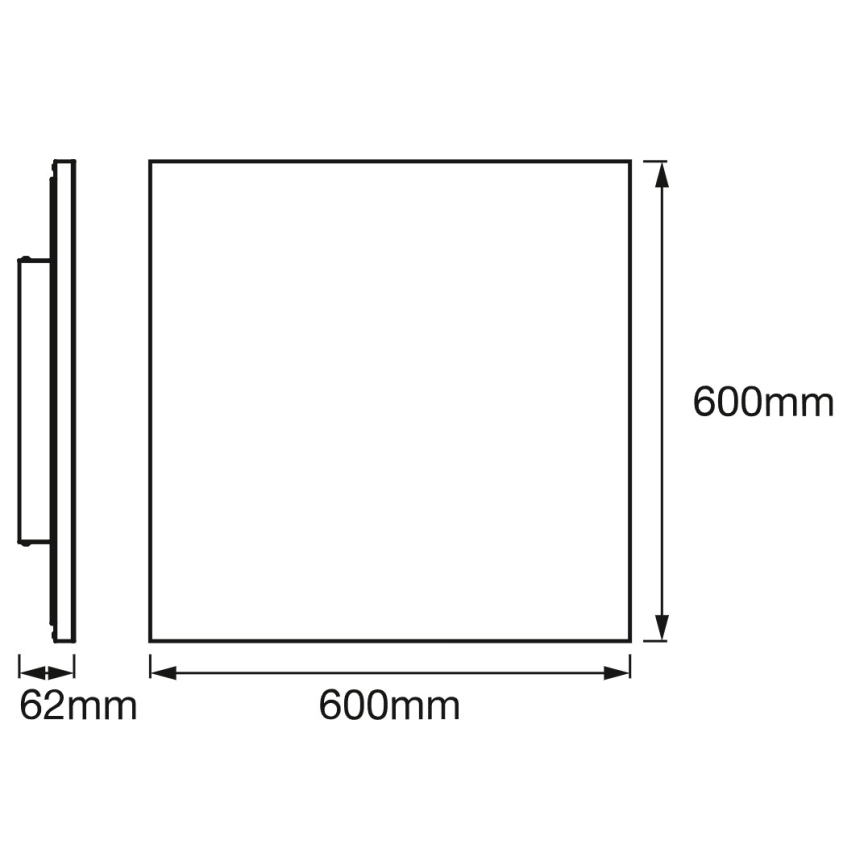 Osram - LED RGBW stmievateľné stropné svietidlo SMART+ PLANON LED/40W/230V 60x60 cm 3000-6500K Wi-Fi