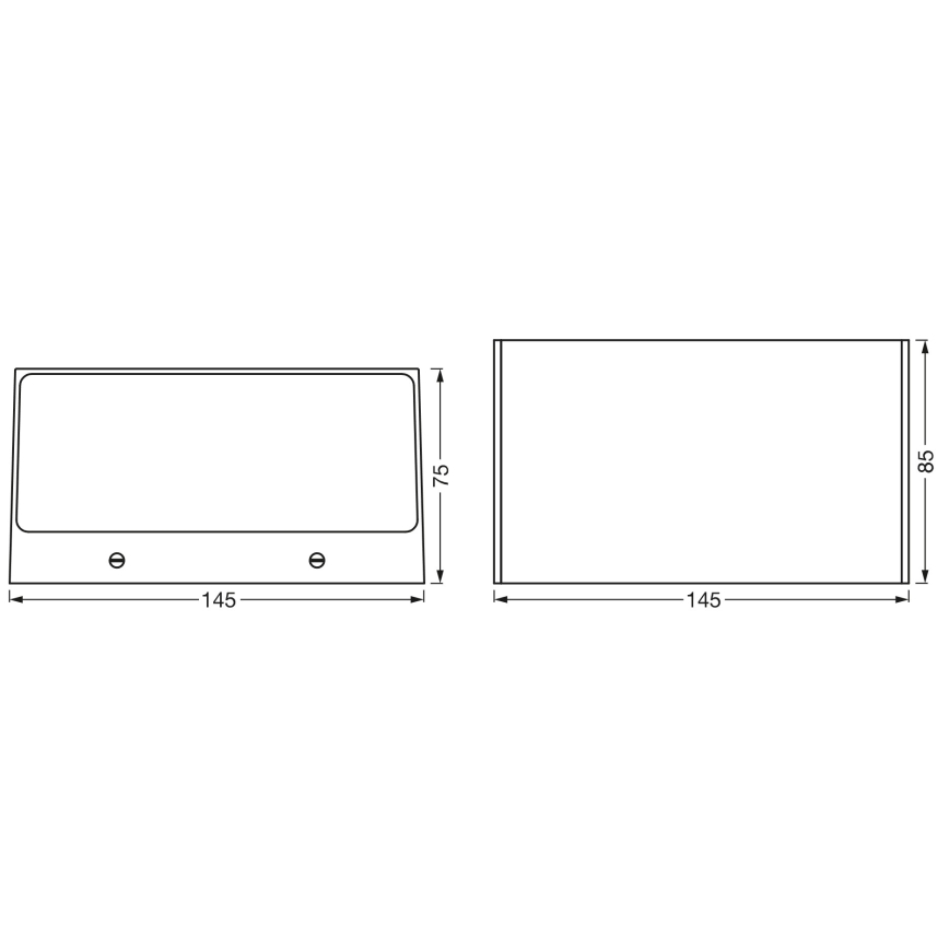 Osram - LED RGBW Stmievateľné vonkajšie nástenné svietidlo SMART+ BRICK LED/14W/230V IP44 Wi-Fi