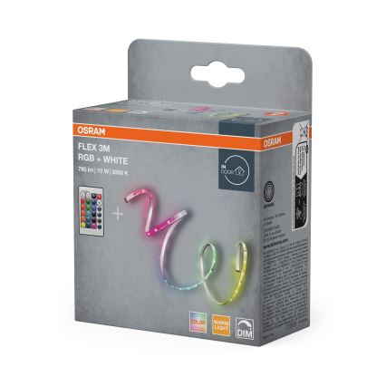Osram - LED RGBW stmievateľný pásik FLEX 3m LED/10W/230V + diaľkové ovládanie
