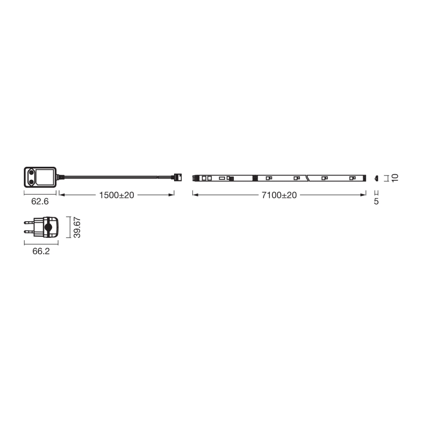 Osram - LED RGBW Stmievateľný pásik FLEX 7m LED/18W/230V + diaľkové ovládanie