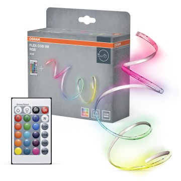 Osram - LED RGBW stmievateľný pásik FLEX COB 5m LED/24W/230V 2700-6500K + diaľkové ovládanie