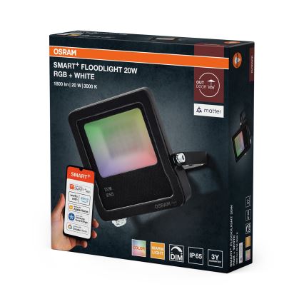 Osram - LED RGBW Stmievateľný reflektor SMART+ FLOODLIGHT LED/20W/230V IP65 Wi-Fi