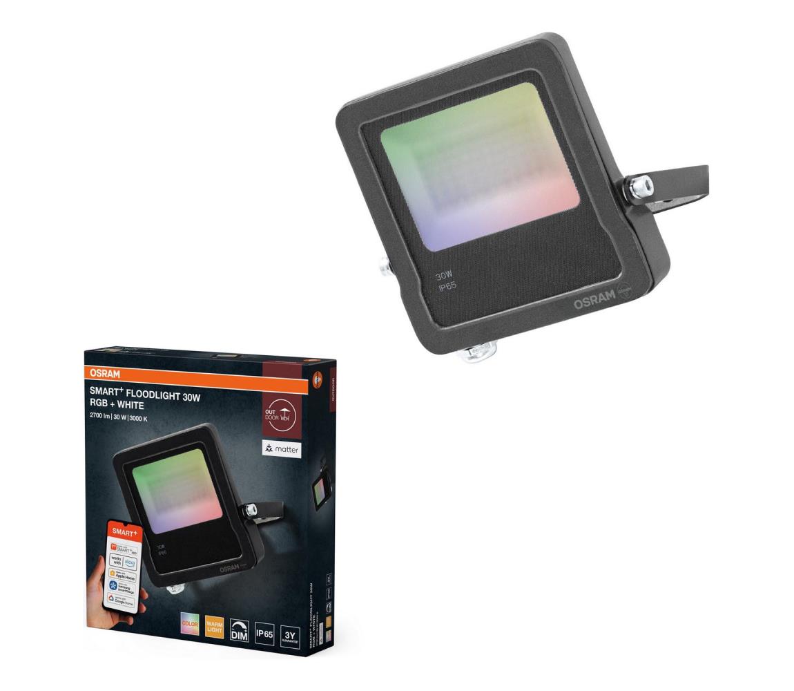 Osram - LED RGBW stmievateľný reflektor SMART+ FLOODLIGHT LED/30W/230V IP65 Wi-Fi 4099854739842