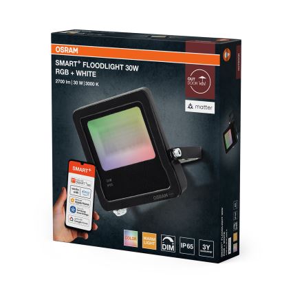 Osram - LED RGBW Stmievateľný reflektor SMART+ FLOODLIGHT LED/30W/230V IP65 Wi-Fi