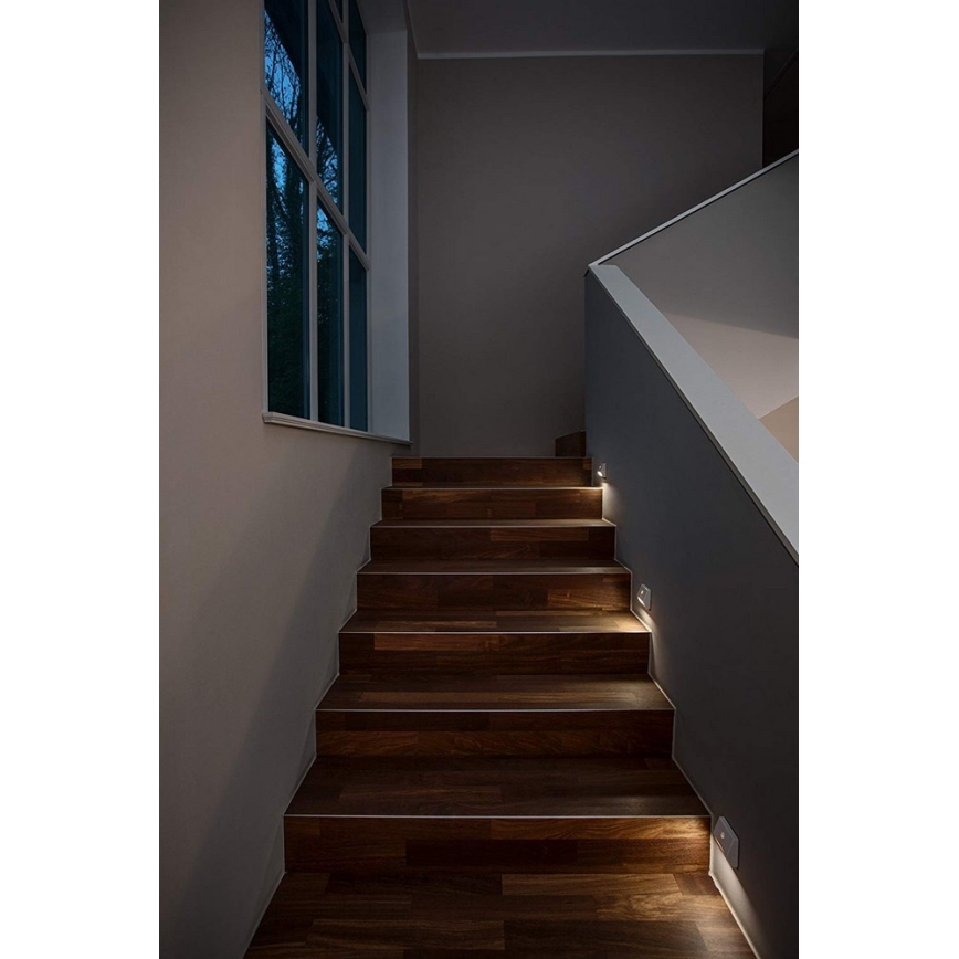 Osram - LED Schodiskové svietidlo so senzorom NIGHTLUX LED/0,25W/3xAAA IP54 biely