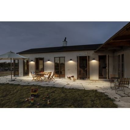 Osram - LED solárne nástenné svietidlo so senzorom ENDURA STYLE LED/10,2W/4,2V 2000 mAh IP54 antracit