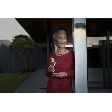 Osram - LED stmievateľné solárne nástenné svietidlo so senzorom ENDURA STYLE LED/10,7W/4,2V 2000 mAh IP65 antracit