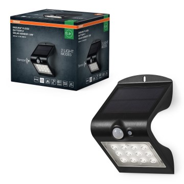Osram - LED Solárne nástenné svietidlo so senzorom pohybu a súmraku BUTTERFLY LED/1,5W/3,7V 1200 mAh IP65