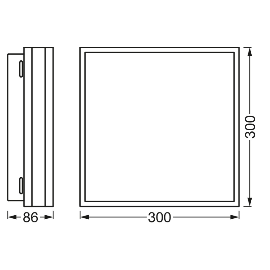 Osram - LED Stmievateľné stropné svietidlo SMART+ MAGNET LED/24W/230V 30x30 cm 3000-6500K Wi-Fi
