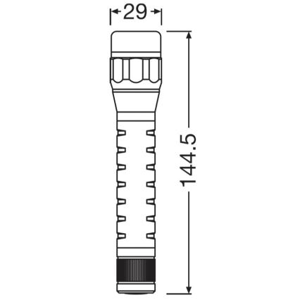 Osram - stmievateľná LED baterka LEDINSPECT TORCH 350 ESSENTIAL LED/4W/2xAAA IP44