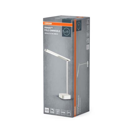 Osram - LED Stmievateľná dotyková stolová lampa PANAN LED/5,2W/5V 1200 mAh CRI 90