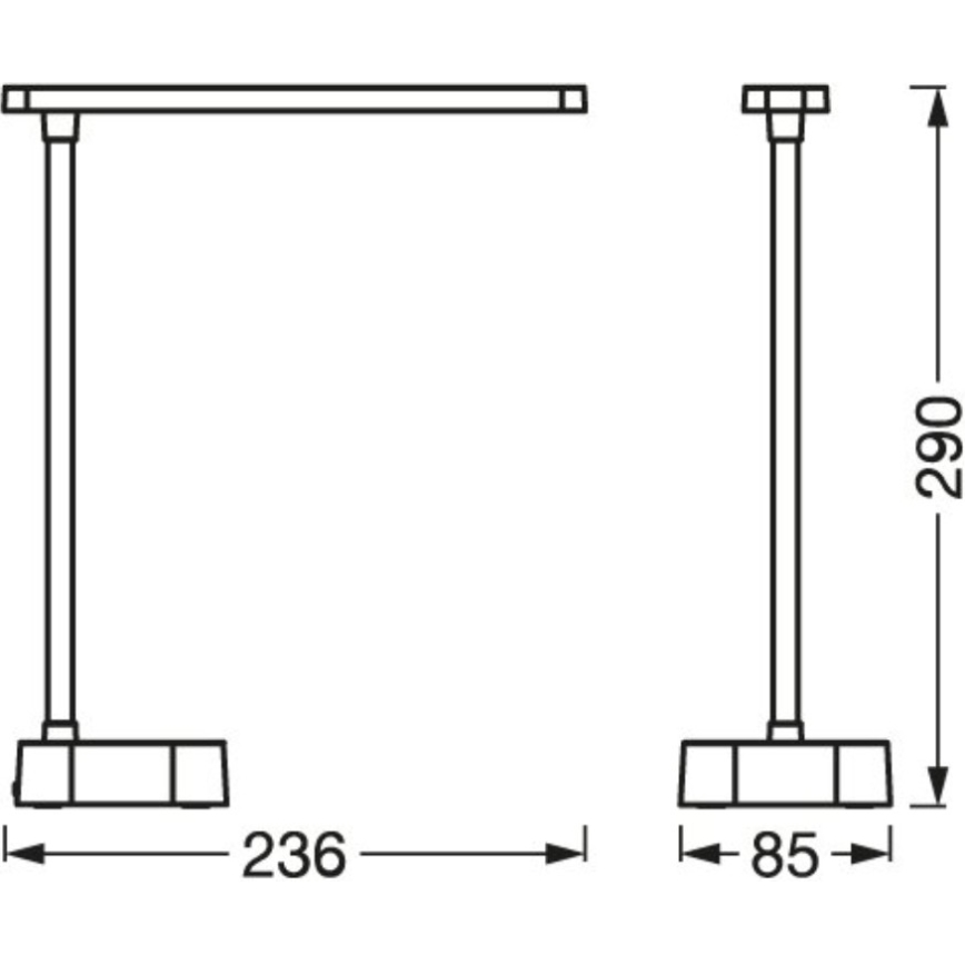 Osram - LED Stmievateľná dotyková stolová lampa PANAN LED/5,2W/5V 1200 mAh CRI 90