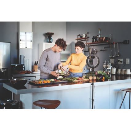 Osram - LED stmievateľná lampa so stojanom a držiakom na vlogovanie LED/6W/USB 210 mAh