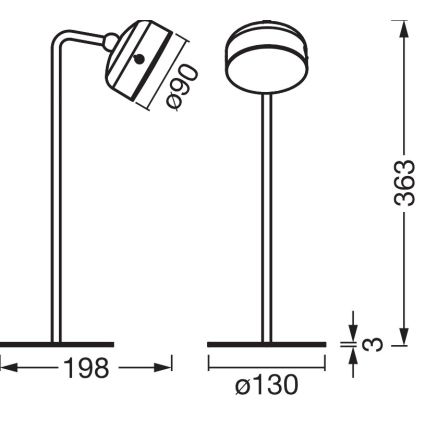 Osram - LED Stmievateľná nabíjacia stolová lampa 3v1 DECOR HELPER LED/1,8W/5V biela