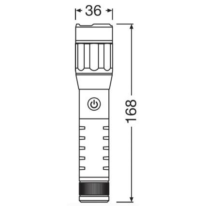 Osram - LED stmievateľná nabíjateľná baterka LEDINSPECT PRO TORCH 500 LED/6W/3,7V 2200 mAh IP44