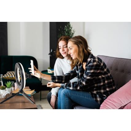 Osram - stmievateľná LED stolná lampa so stojanom a držiakom na vlogovanie LED/5,5 W/USB 3000–6500 K 210 mAh