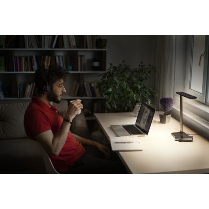 Osram - stmievateľná LED stolová lampa OFFICE LINE LED/17W/230V 3000/4000/6500K čierna