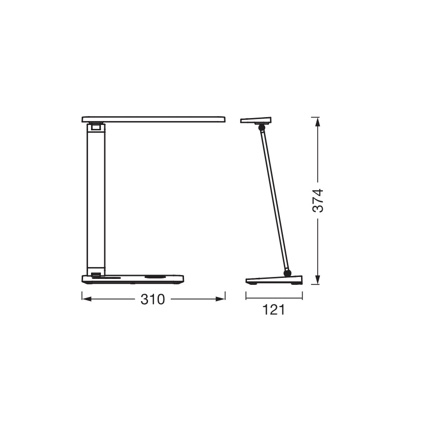 Osram - stmievateľná LED stolová lampa OFFICE LINE LED/17W/230V 3000/4000/6500K čierna