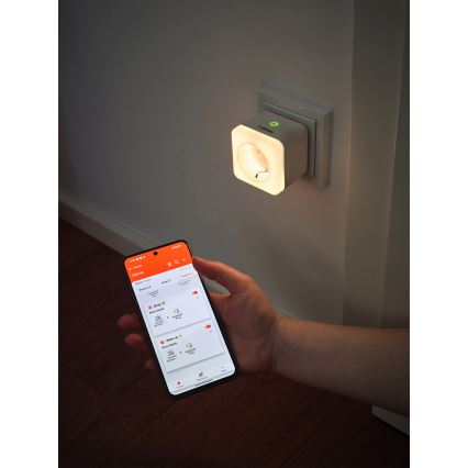 Osram - LED stmievateľná zásuvka s osvetlením SCHUKO SMART+ NIGHTLIGHT 3680W/230V Wi-Fi