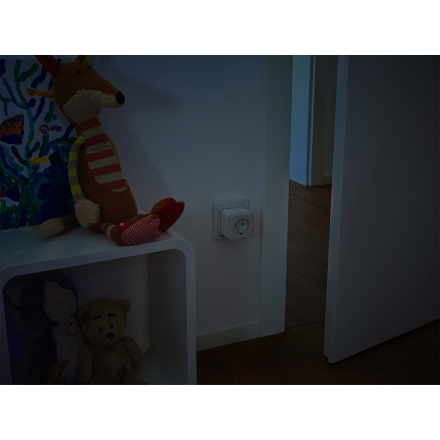 Osram - LED stmievateľná zásuvka s osvetlením SCHUKO SMART+ NIGHTLIGHT 3680W/230V Wi-Fi