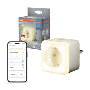 Osram - LED stmievateľná zásuvka s osvetlením SCHUKO SMART+ NIGHTLIGHT 3680W/230V Wi-Fi
