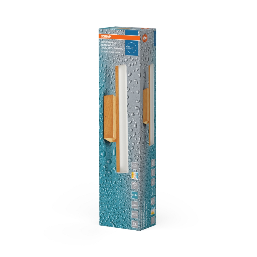 Osram - LED stlmiteľné dotykové kúpeľňové osvetlenie zrkadla ORBIS MIRROR LED/6,8W/230V 40 cm 3000/4000K IP44 béžová