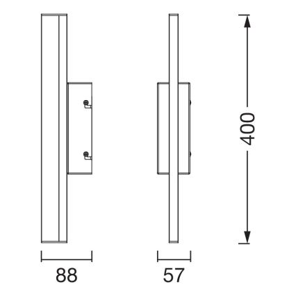 Osram - LED stlmiteľné dotykové kúpeľňové osvetlenie zrkadla ORBIS MIRROR LED/6,8W/230V 40 cm 3000/4000K IP44 béžová