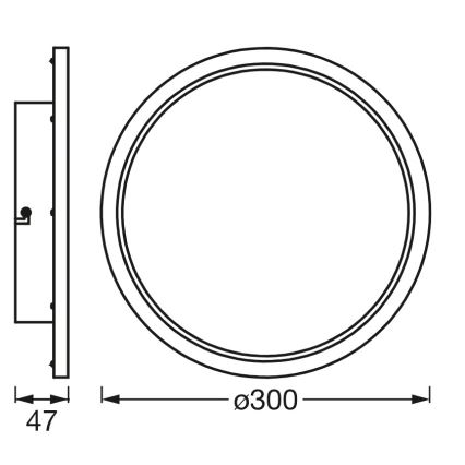 Osram - LED Stmievateľné kúpeľňové stropné svietidlo SMART+ DISC LED/18W/230V 3000-6500K IP44 Wi-Fi