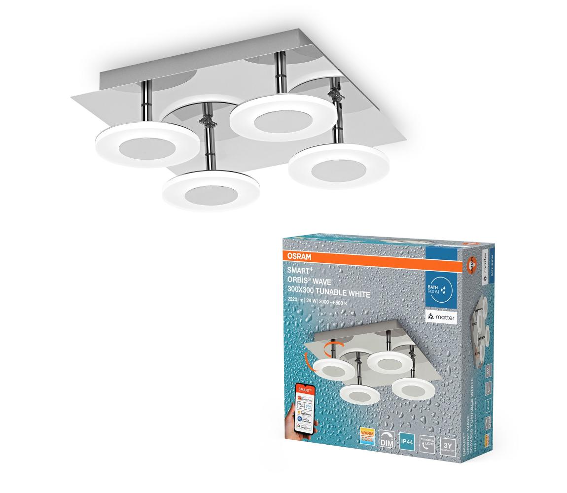 Osram - LED stmievateľné kúpeľňové stropné svietidlo SMART+ WAVE LED/24W/230V IP44 Wi-Fi 4099854473227