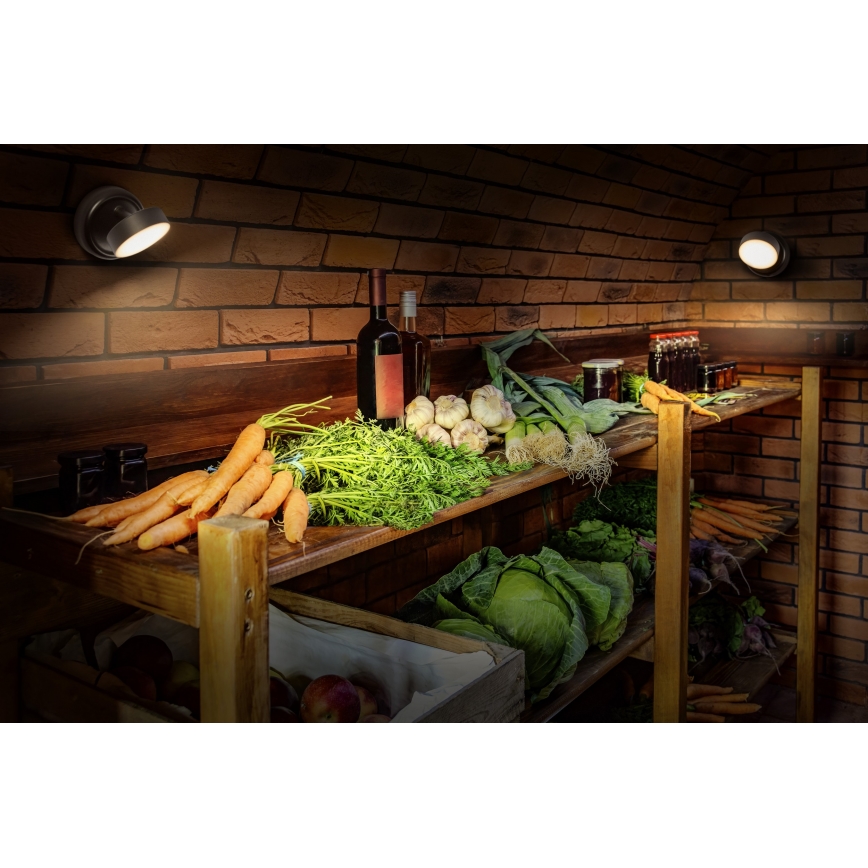 Osram - LED stmievateľné nabíjacie dotykové nástenné svietidlo NIGHTLUX LED/1,8W/5V čierna