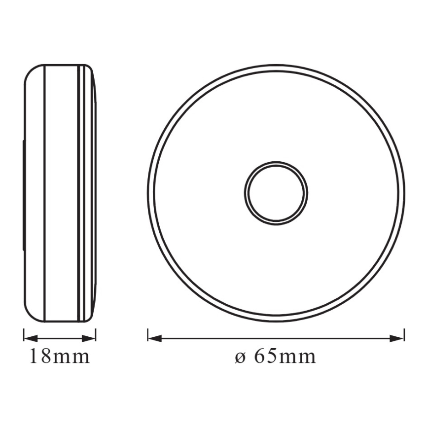 Osram - LED stmievateľné orientačné svietidlo DOT-IT LED/0,45W/5V 500 mAh biela