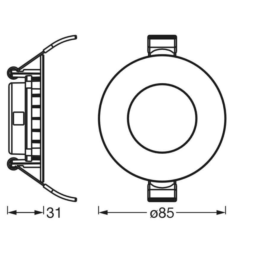 Osram - LED stmievateľné podhľadové svietidlo SMART+ DOWNLIGHT LED/4,5W/230V 3000-6500K Wi-Fi
