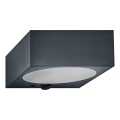 Osram - LED stmievateľné solárne nástenné svietidlo so senzorom ENDURA STYLE LED/10,7W/4,2V 2000 mAh IP65 antracit