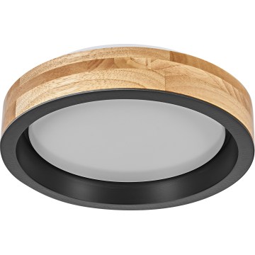 Osram - LED Stmievateľné stropné svietidlo MARIANO LED/16W/230V pr. 31 cm dub/čierna