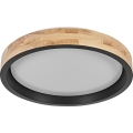 Osram - LED stmievateľné stropné svietidlo MARIANO LED/24W/230V priemer 41 cm dub/čierna