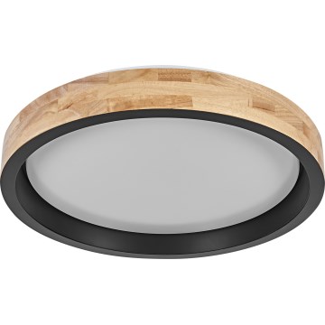 Osram - LED stmievateľné stropné svietidlo MARIANO LED/24W/230V priemer 41 cm dub/čierna