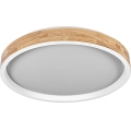 Osram - LED stmievateľné stropné svietidlo MARIANO LED/36W/230V pr. 51 cm dub/biela