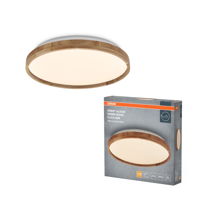 Osram - stmievateľné LED stropné svietidlo ORBIS ALISON LED/24W/230V, priemer 39,5 cm, béžové