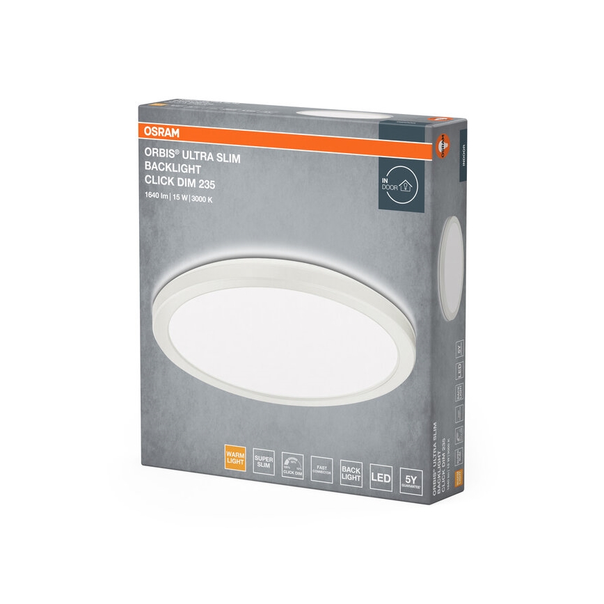 Osram - LED stmievateľné stropné svietidlo ORBIS LED/15W/230V biela