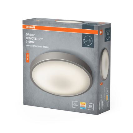 Osram - stmievateľné LED stropné svietidlo ORBIS LED/17W/230V 2700-6500 priemer 31 cm + diaľkové ovládanie