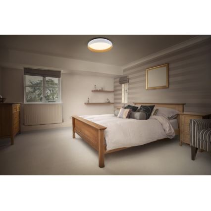 Osram - LED stmievané stropné svietidlo ORBIS LIVIA LED/16W/230V pr. 30 cm biela/hnedá
