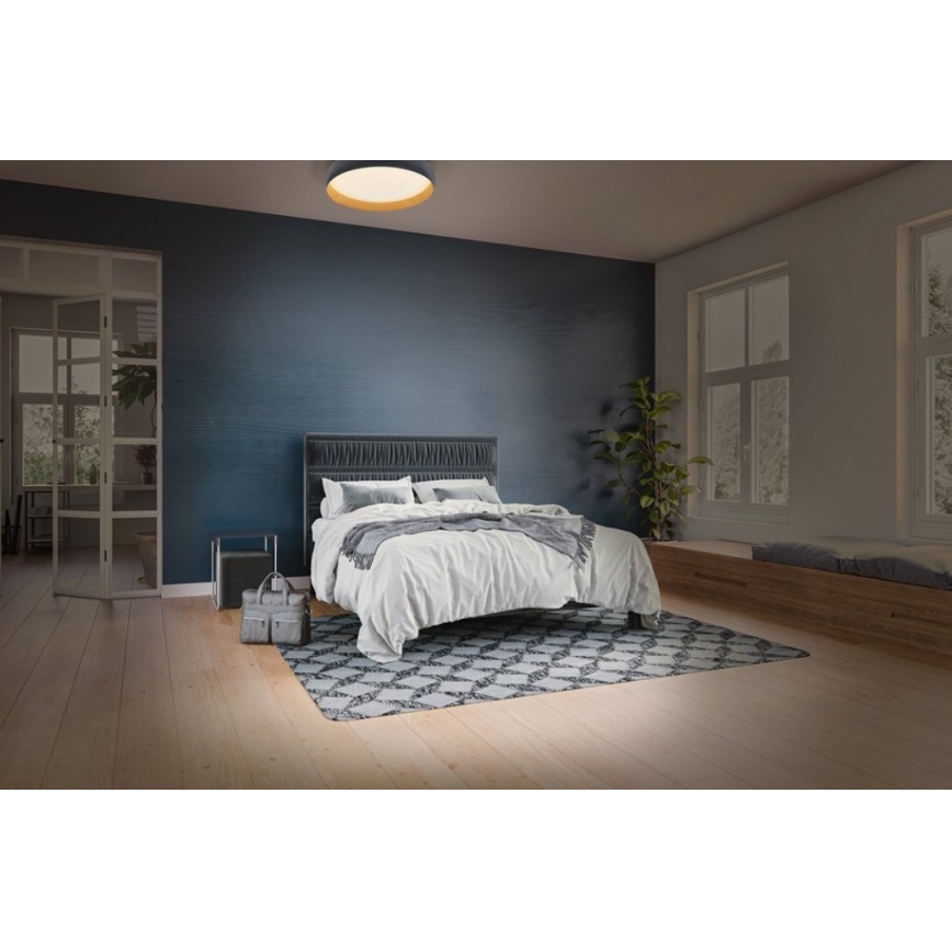 Osram - LED stmievateľné stropné svietidlo ORBIS LIVIA LED/16W/230V pr. 30 cm antracit/hnedá