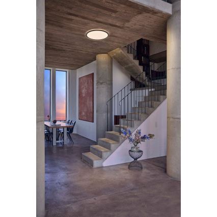 Osram - LED stmievateľné stropné svietidlo ORBIS ULTRA SLIM LED/22W/230V 3000K priemer 40 cm čierne