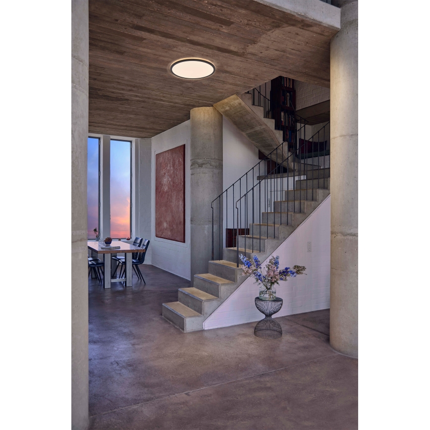 Osram - LED stmievateľné stropné svietidlo ORBIS ULTRA SLIM LED/22W/230V 3000K priemer 40 cm čierne