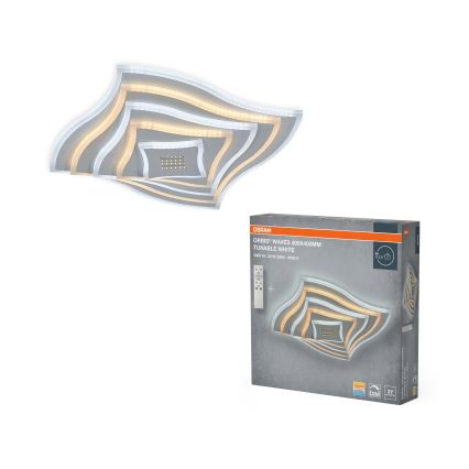 Osram - LED Stmievateľné stropné svietidlo ORBIS WAVES LED/30W/230V 2600-6000K 40x40 cm biela + diaľkové ovládanie
