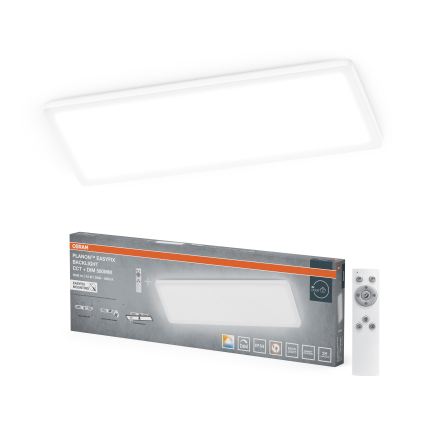 Osram - LED Stmievateľné kúpeľňové stropné svietidlo PLANON EASYFIX LED/24W/230V 2600-6000K 20x58 cm IP54 biela + diaľkové ovládanie